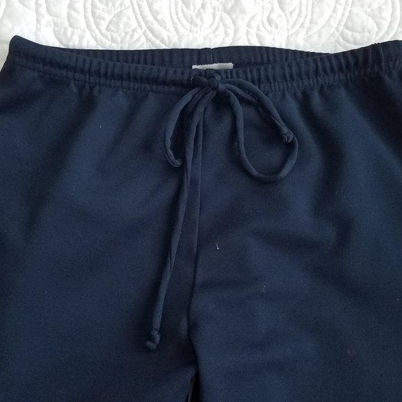 Vintage ATHLETIC WORKS Navy Classic Track Pants Elastic waist - Picture 6 of 8